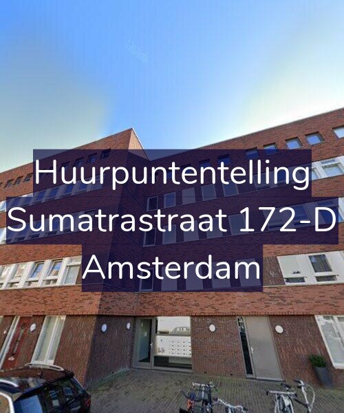 Foto gevel Huurpuntentelling voor Sumatrastraat 172-D, Amsterdam