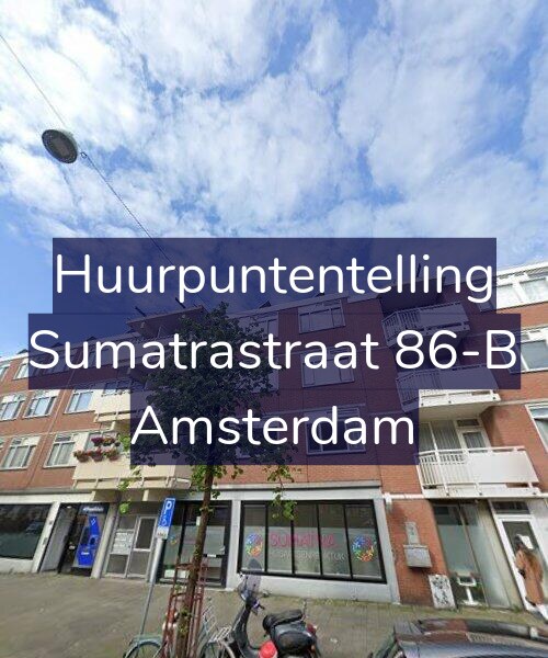 Foto gevel Huurpuntentelling voor Sumatrastraat 86-B, Amsterdam