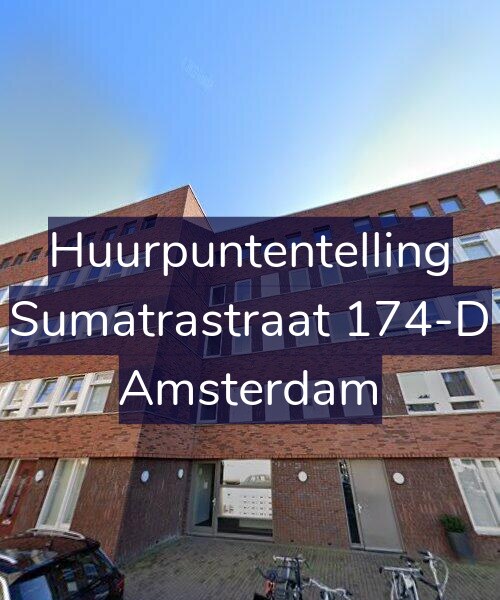 Foto gevel Huurpuntentelling voor Sumatrastraat 174-D, Amsterdam