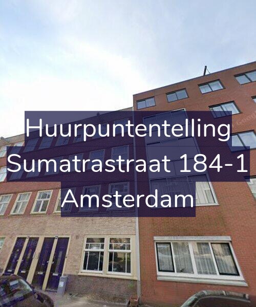 Foto gevel Huurpuntentelling voor Sumatrastraat 184-1, Amsterdam