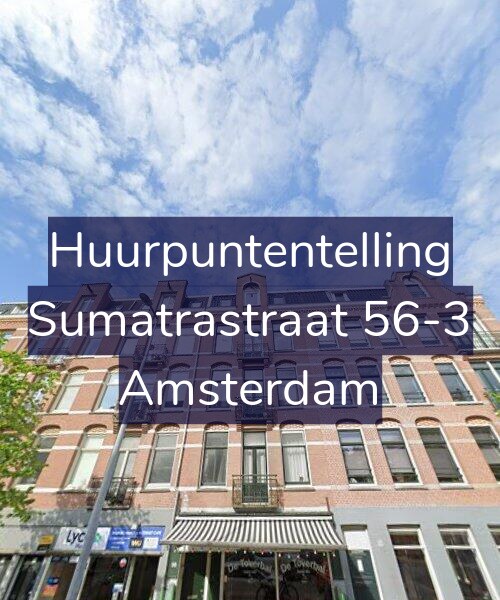 Foto gevel Huurpuntentelling voor Sumatrastraat 56-3, Amsterdam