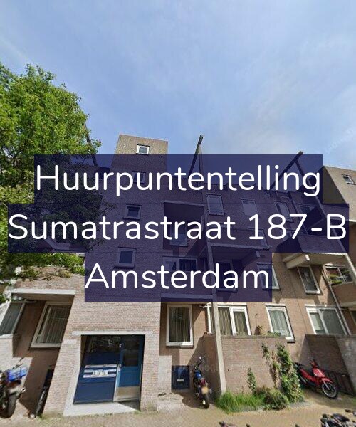 Foto gevel Huurpuntentelling voor Sumatrastraat 187-B, Amsterdam