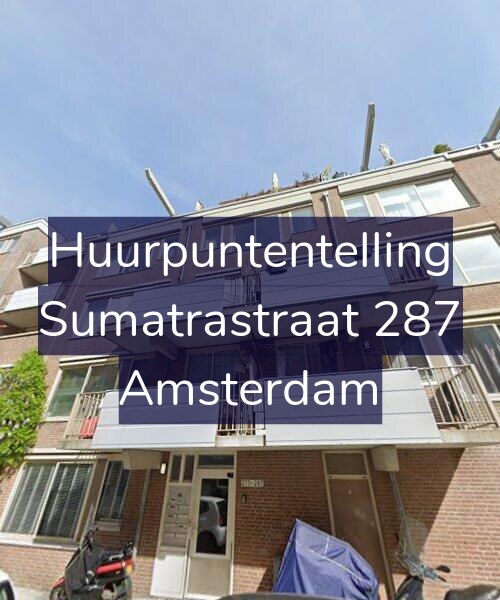 Foto gevel Huurpuntentelling voor Sumatrastraat 287, Amsterdam