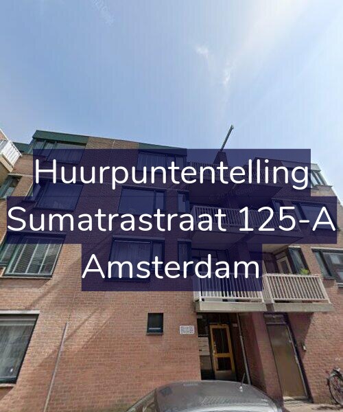 Foto gevel Huurpuntentelling voor Sumatrastraat 125-A, Amsterdam