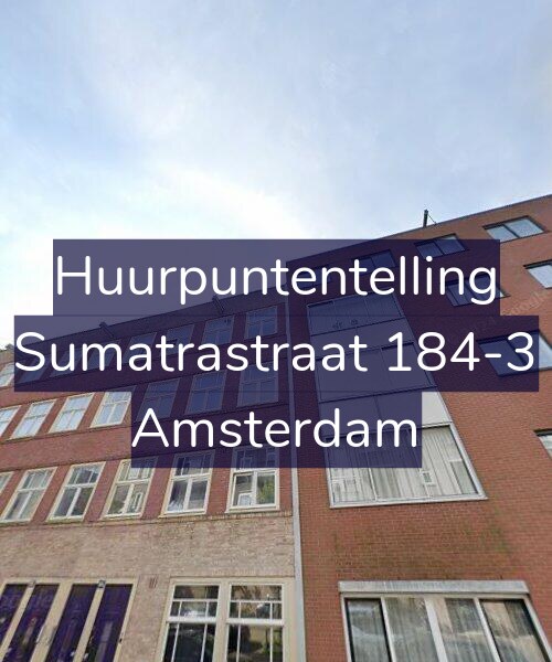 Foto gevel Huurpuntentelling voor Sumatrastraat 184-3, Amsterdam