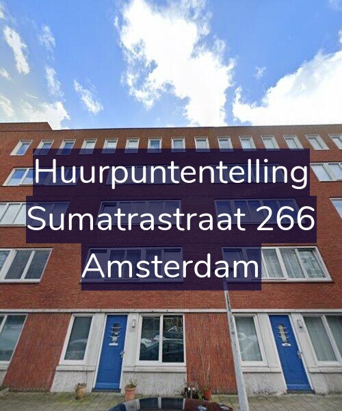 Foto gevel Huurpuntentelling voor Sumatrastraat 266, Amsterdam