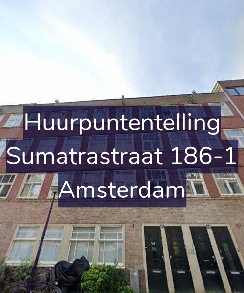 Foto gevel Huurpuntentelling voor Sumatrastraat 186-1, Amsterdam