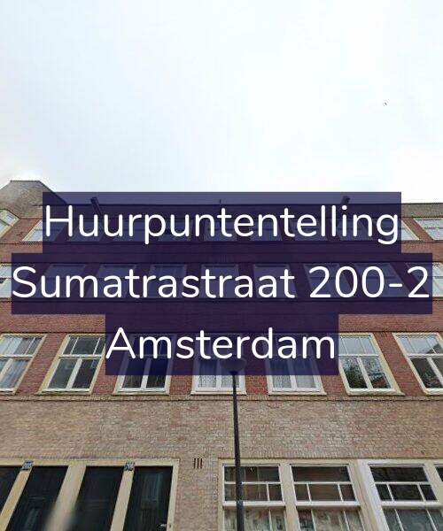 Foto gevel Huurpuntentelling voor Sumatrastraat 200-2, Amsterdam
