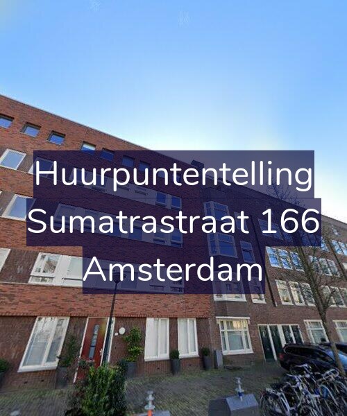 Foto gevel Huurpuntentelling voor Sumatrastraat 166, Amsterdam