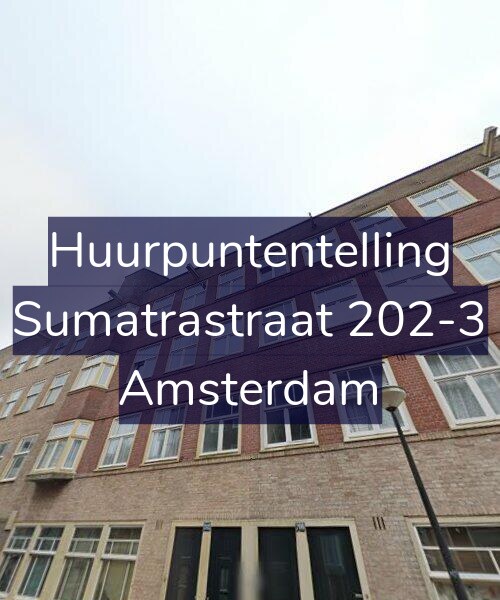 Foto gevel Huurpuntentelling voor Sumatrastraat 202-3, Amsterdam