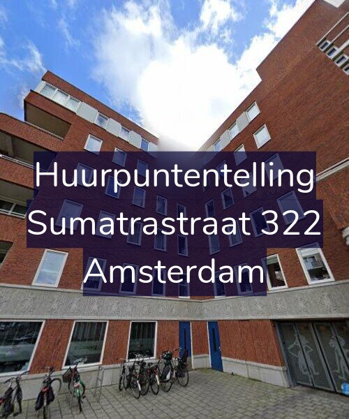 Foto gevel Huurpuntentelling voor Sumatrastraat 322, Amsterdam