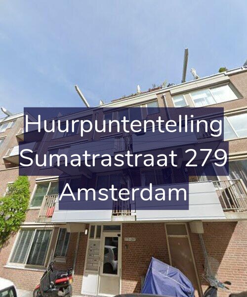 Foto gevel Huurpuntentelling voor Sumatrastraat 279, Amsterdam