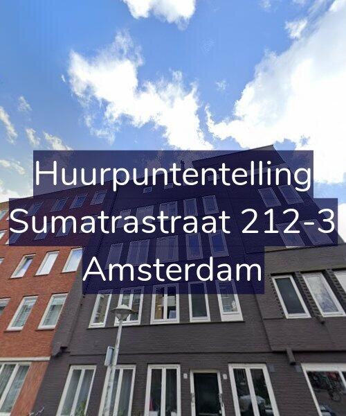 Foto gevel Huurpuntentelling voor Sumatrastraat 212-3, Amsterdam
