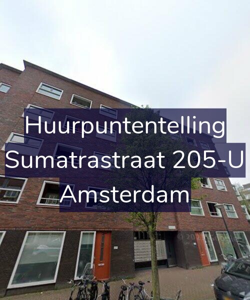 Foto gevel Huurpuntentelling voor Sumatrastraat 205-U, Amsterdam