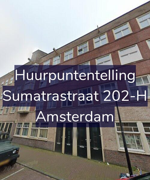 Foto gevel Huurpuntentelling voor Sumatrastraat 202-H, Amsterdam