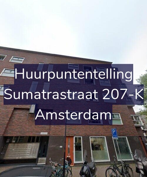 Foto gevel Huurpuntentelling voor Sumatrastraat 207-K, Amsterdam