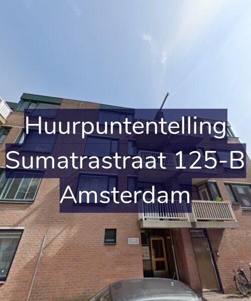 Foto gevel Huurpuntentelling voor Sumatrastraat 125-B, Amsterdam