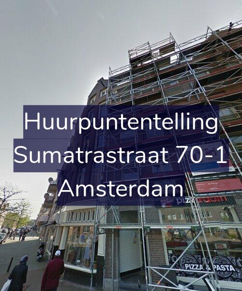 Foto gevel Huurpuntentelling voor Sumatrastraat 70-1, Amsterdam