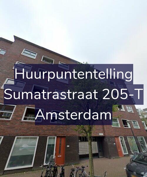 Foto gevel Huurpuntentelling voor Sumatrastraat 205-T, Amsterdam