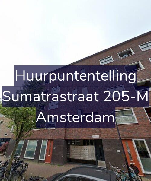Foto gevel Huurpuntentelling voor Sumatrastraat 205-M, Amsterdam