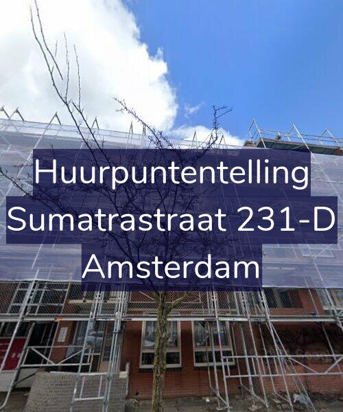 Foto gevel Huurpuntentelling voor Sumatrastraat 231-D, Amsterdam