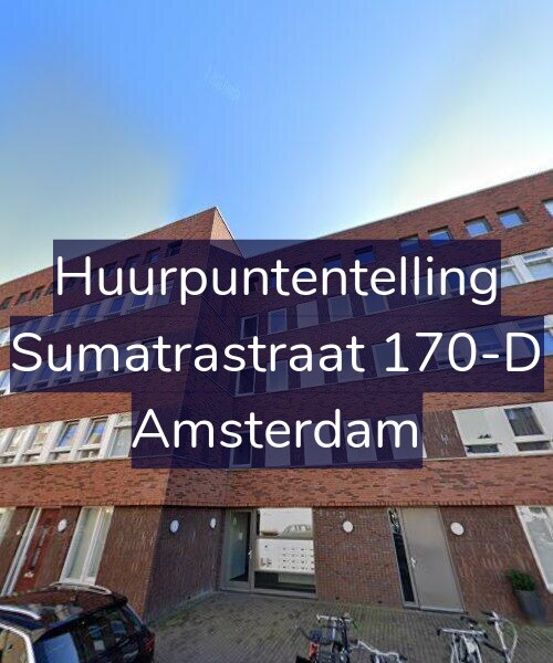 Foto gevel Huurpuntentelling voor Sumatrastraat 170-D, Amsterdam