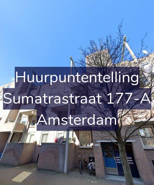 Foto gevel Huurpuntentelling voor Sumatrastraat 177-A, Amsterdam