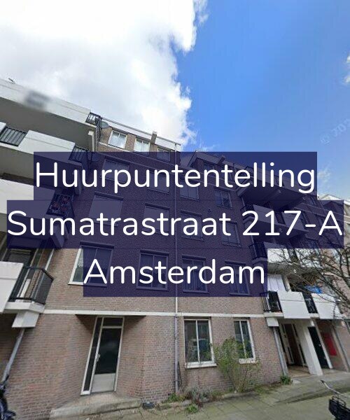 Foto gevel Huurpuntentelling voor Sumatrastraat 217-A, Amsterdam