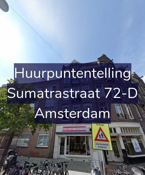 Foto gevel Huurpuntentelling voor Sumatrastraat 72-D, Amsterdam