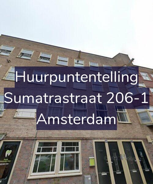 Foto gevel Huurpuntentelling voor Sumatrastraat 206-1, Amsterdam
