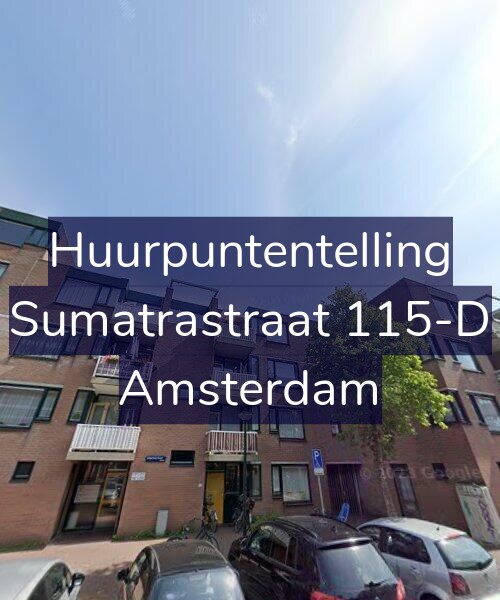 Foto gevel Huurpuntentelling voor Sumatrastraat 115-D, Amsterdam