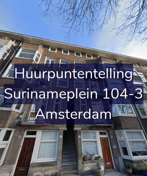 Foto gevel Huurpuntentelling voor Surinameplein 104-3, Amsterdam