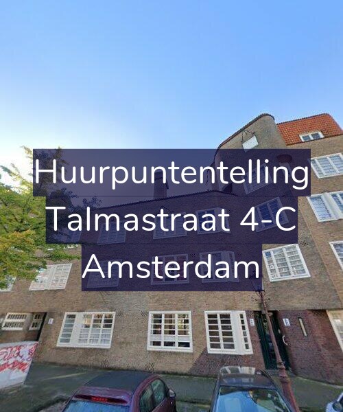 Foto gevel Huurpuntentelling voor Talmastraat 4-C, Amsterdam