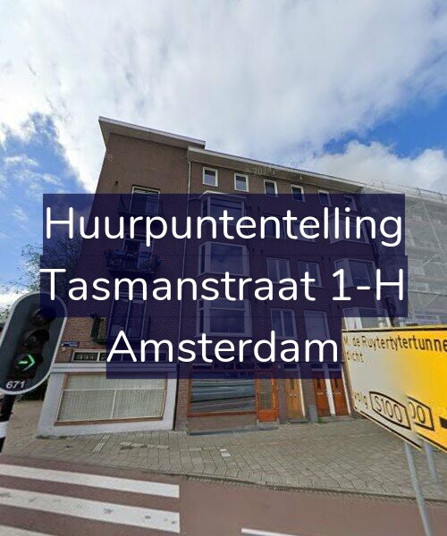 Foto gevel Huurpuntentelling voor Tasmanstraat 1-H, Amsterdam