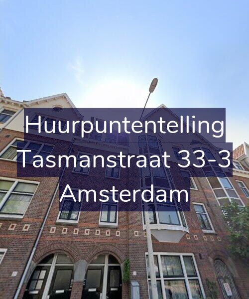 Foto gevel Huurpuntentelling voor Tasmanstraat 33-3, Amsterdam
