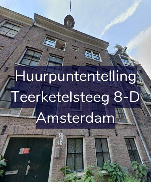 Foto gevel Huurpuntentelling voor Teerketelsteeg 8-D, Amsterdam