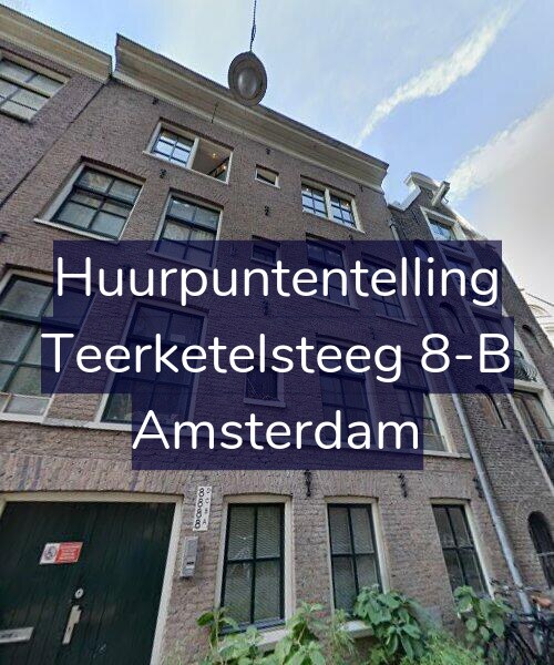 Foto gevel Huurpuntentelling voor Teerketelsteeg 8-B, Amsterdam
