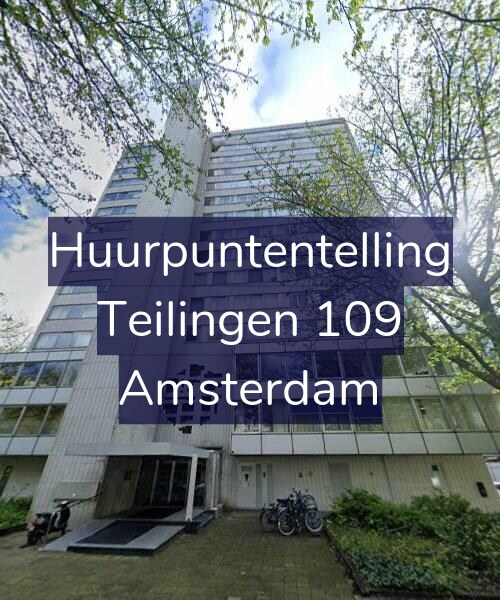Foto gevel Huurpuntentelling voor Teilingen 109, Amsterdam