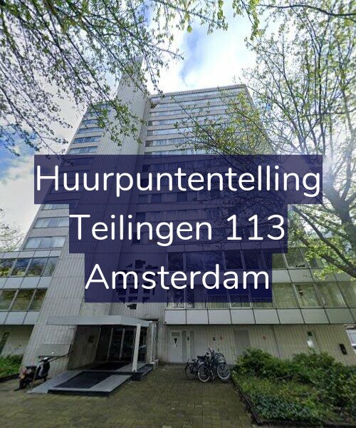 Foto gevel Huurpuntentelling voor Teilingen 113, Amsterdam