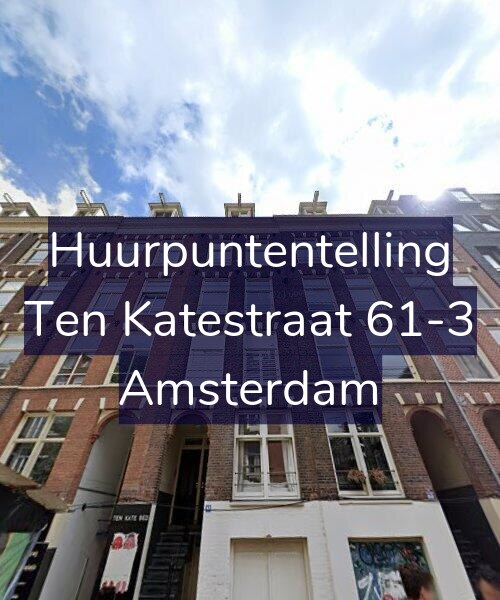 Foto gevel Huurpuntentelling voor Ten Katestraat 61-3, Amsterdam