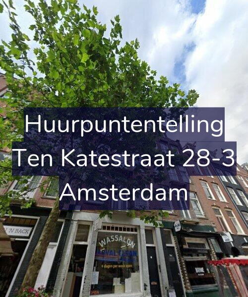 Foto gevel Huurpuntentelling voor Ten Katestraat 28-3, Amsterdam