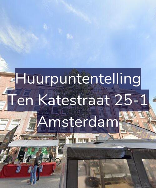 Foto gevel Huurpuntentelling voor Ten Katestraat 25-1, Amsterdam