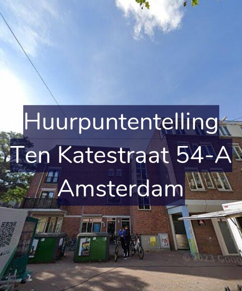 Foto gevel Huurpuntentelling voor Ten Katestraat 54-A, Amsterdam