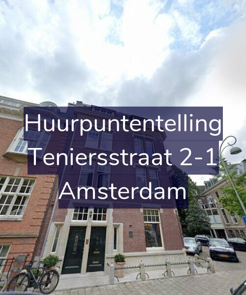 Foto gevel Huurpuntentelling voor Teniersstraat 2-1, Amsterdam