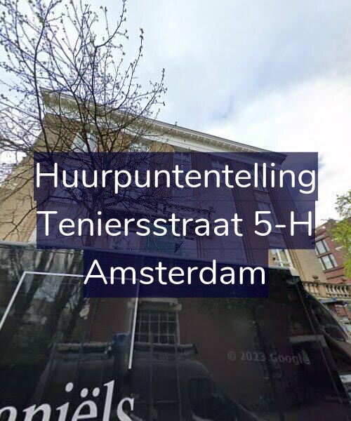 Foto gevel Huurpuntentelling voor Teniersstraat 5-H, Amsterdam