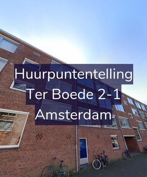 Foto gevel Huurpuntentelling voor Ter Boede 2-1, Amsterdam