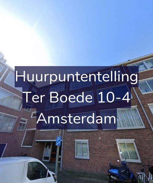 Foto gevel Huurpuntentelling voor Ter Boede 10-4, Amsterdam