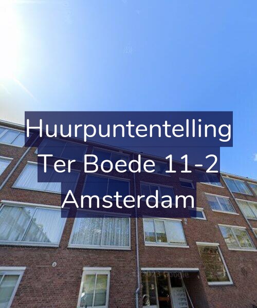 Foto gevel Huurpuntentelling voor Ter Boede 11-2, Amsterdam