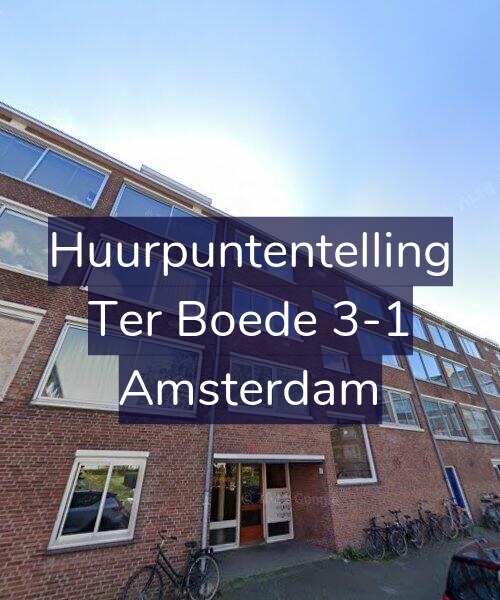 Foto gevel Huurpuntentelling voor Ter Boede 3-1, Amsterdam