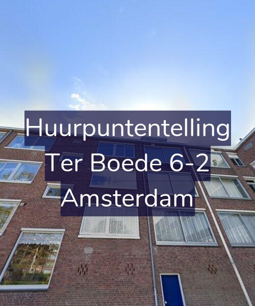 Foto gevel Huurpuntentelling voor Ter Boede 6-2, Amsterdam